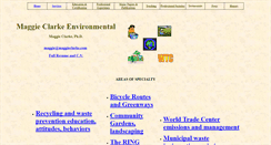 Desktop Screenshot of maggieclarkeenvironmental.com
